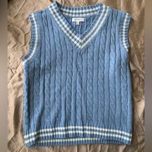 Baby blue sweater vest